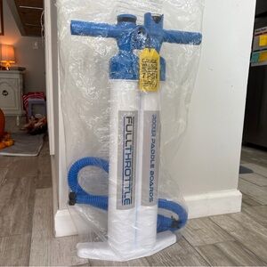 Full Throttle Paddle Board Pump Blue and White
